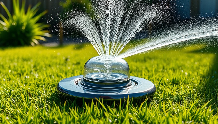 Structured water device on grass showcasing health benefits.