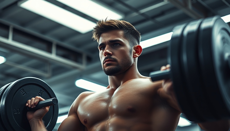 Trust Science-Based Fitness Advice: Man lifts weights with focus.