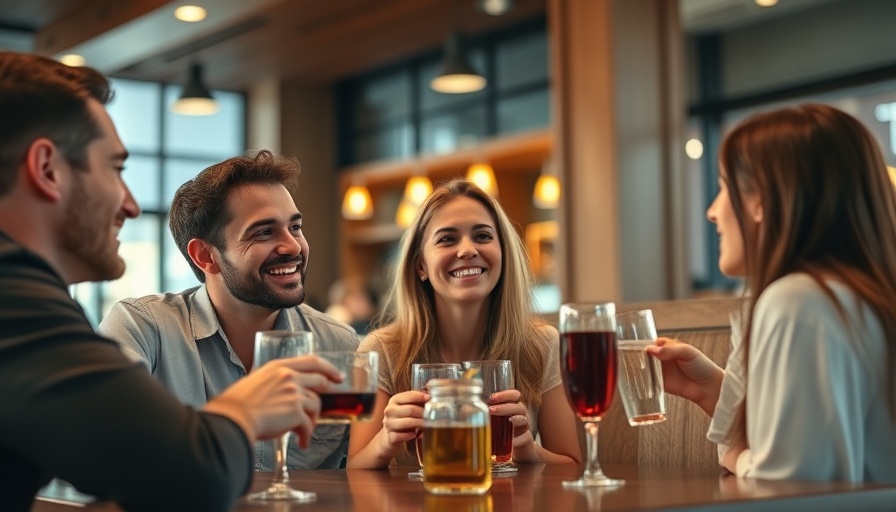 Friends enjoying drinks in a stylish restaurant with exceptional wine list.