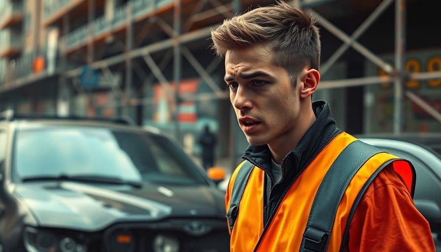 Domestic & Commercial Scaffolding incident with distressed man and car crash.