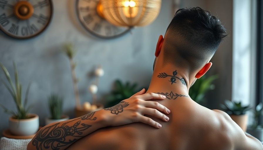 Best massage therapist near me providing neck massage in relaxing spa.