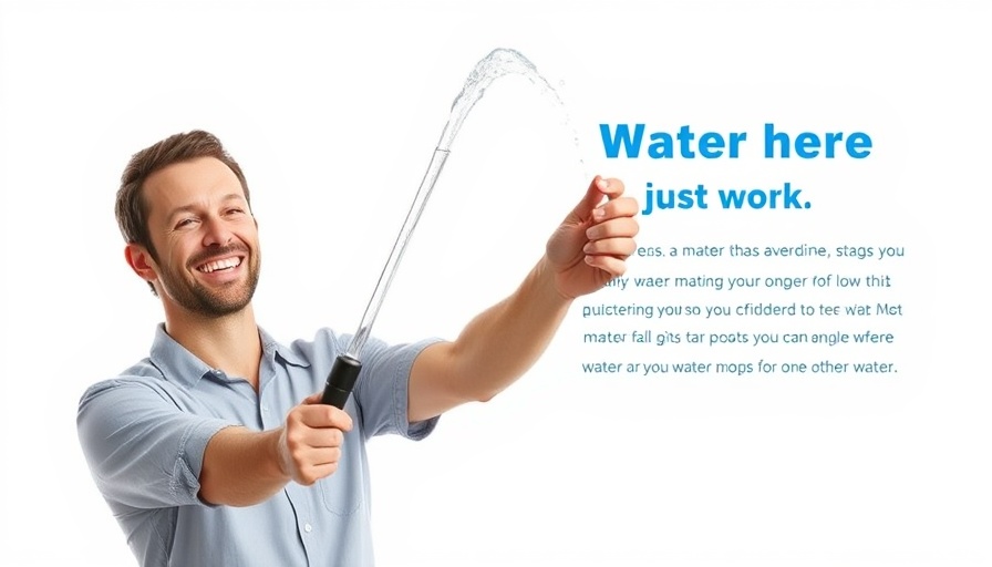 Promotional image of man explaining coherent water.