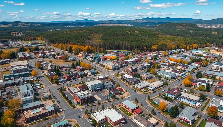 Longmeadow Schools Funding Project aerial view highlighting town layout and landscape.