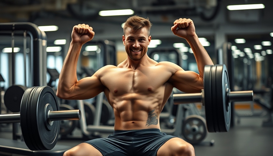 Man lifting weights in gym maximizing short workouts