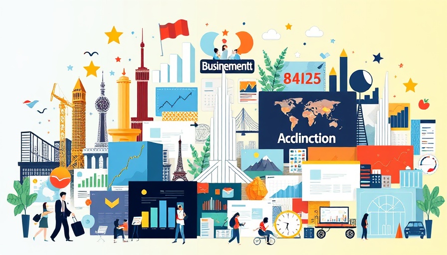 Vibrant social media header design with business themes.