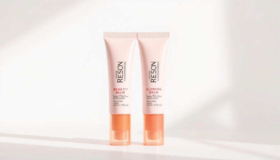 Two tubes of REESON Beauty Glossing Balm with packaging boxes.