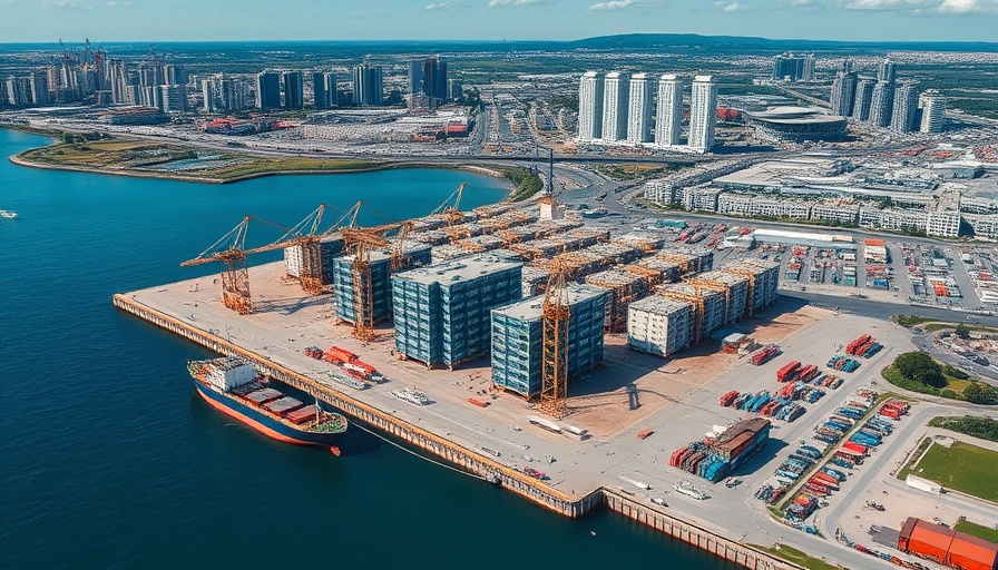 Port Everglades Bulkhead Replacement Project aerial view showcasing the construction site.