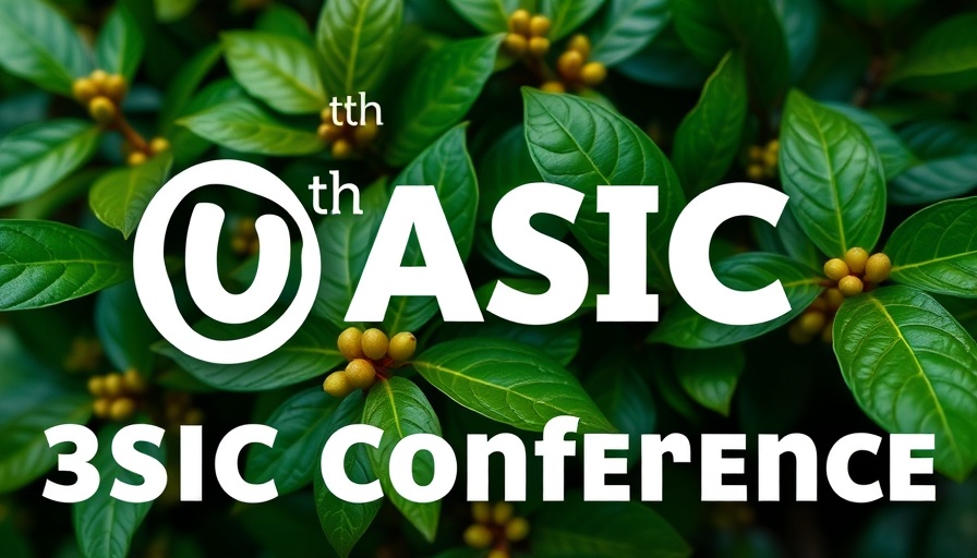 30th ASIC Conference on Coffee Science banner over coffee plants.