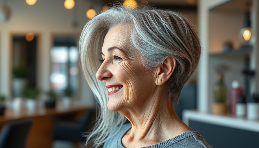 Youthful undercut ideas for older women, showcasing before and after look.