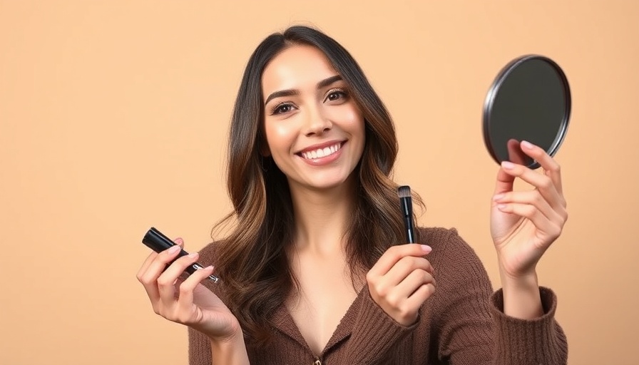 Woman sharing best makeup tutorials for beginners, smiling.