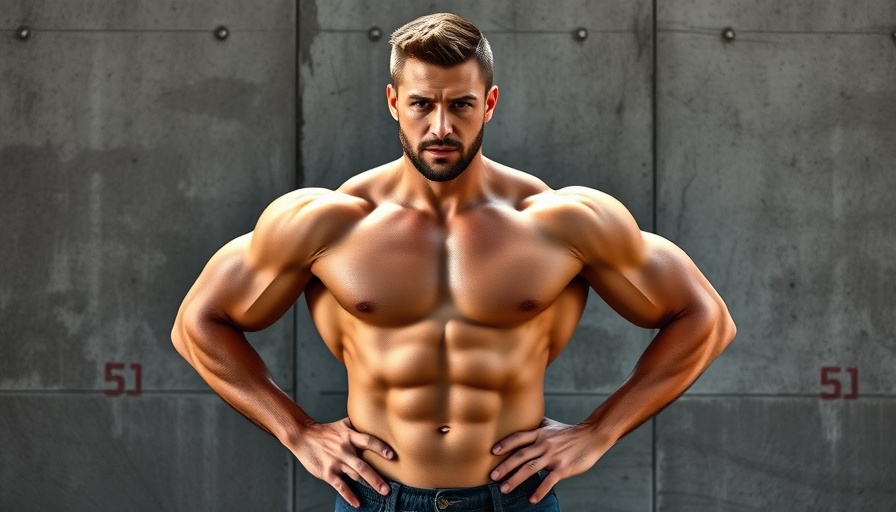 Muscular man posing, representing fitness and TDEE calculator.