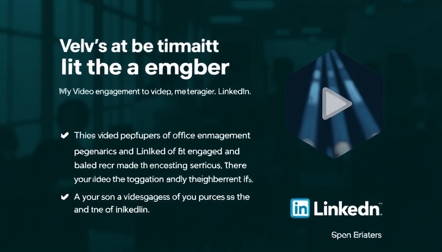 Professional graphic on LinkedIn video ad tips to maximize video engagement.