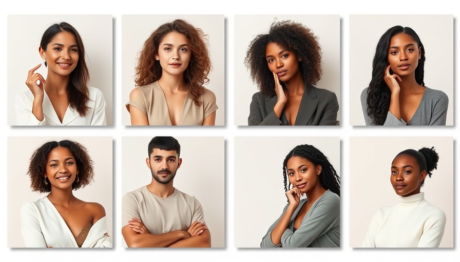 Modern social media headers showcasing elegant designs and diverse individuals.