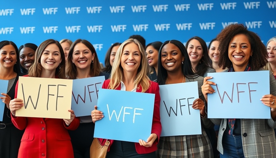 Empowering women in foodservice at WFF conference with positive signs.
