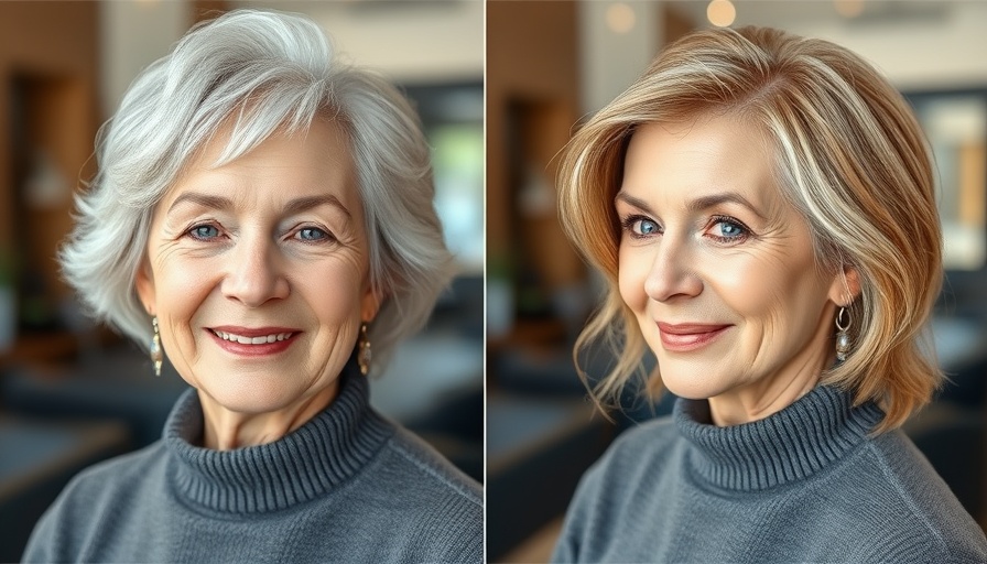 French bangs hairstyles for women over 60 transformation in a salon.