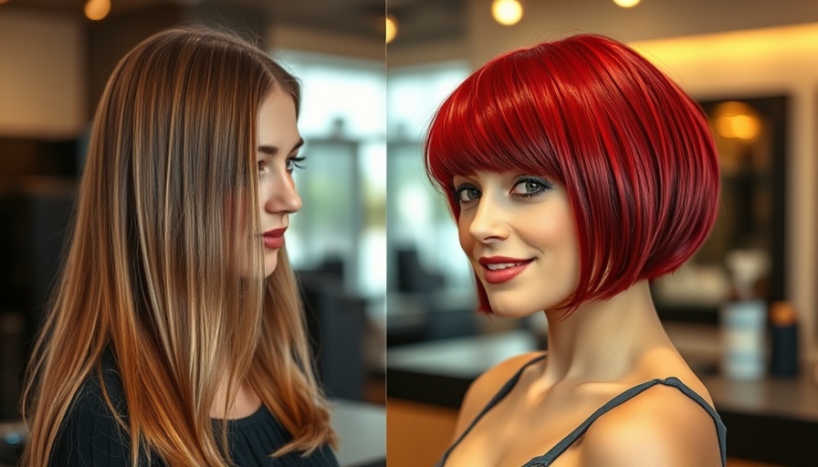Cherry hairstyles for women in their 40s: before and after salon transformation.