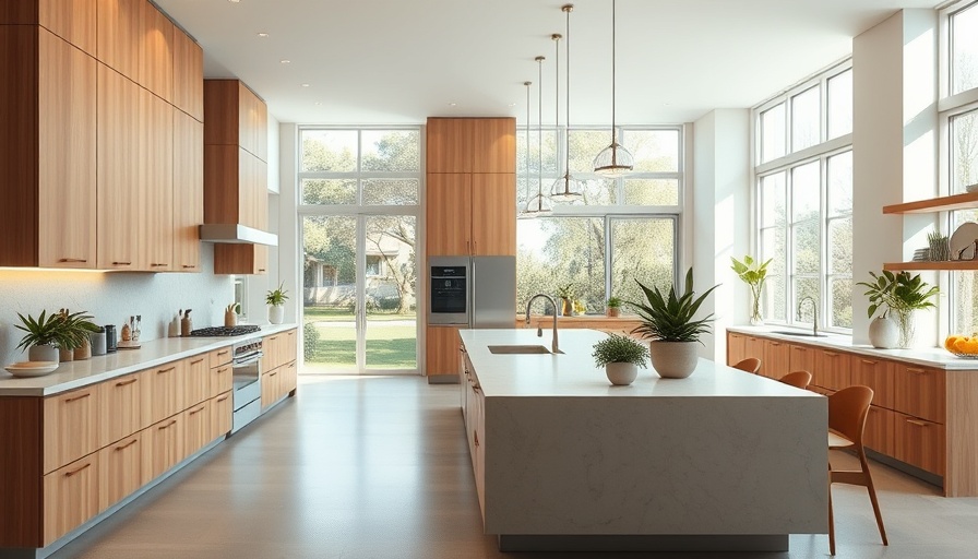 Modern kitchen with natural light for home extension ideas.