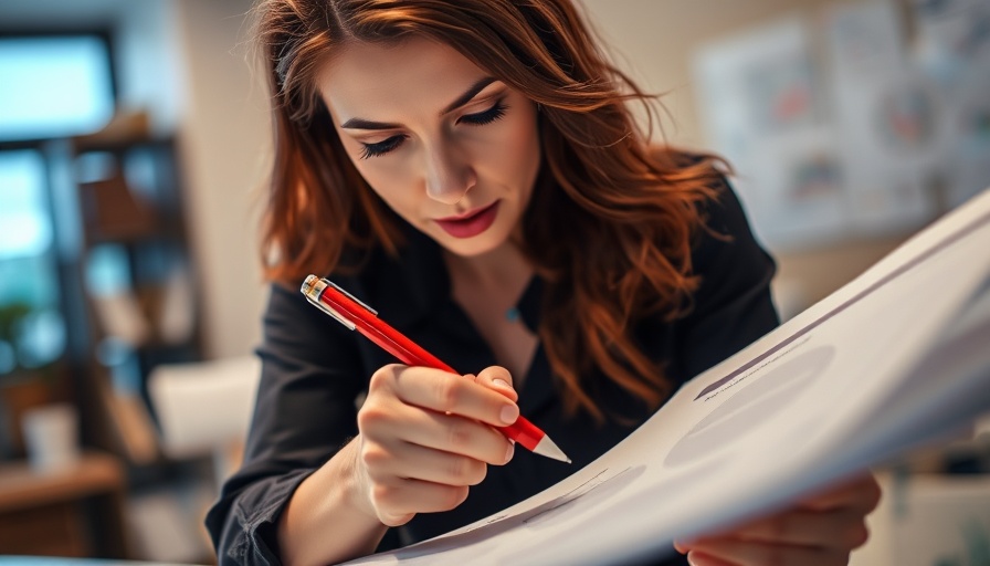 Woman focused on scientific papers, healthy pregnancy diet planning.