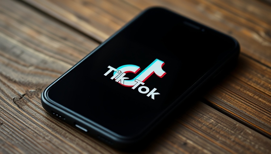 TikTok app logo on phone screen highlighting marketer implications.