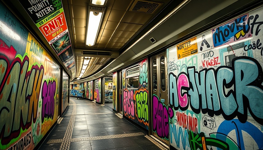 Urban subway art with poster designs for Social Media Accounts Headers & Covers.