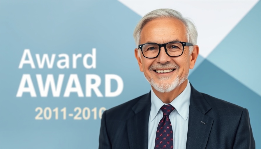 2025 Paragon Award recipient Chris Garland smiling warmly in suit and tie.