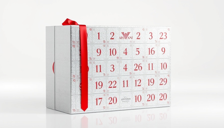 Glittering Armani Advent Calendar 2025 with sparkling design.