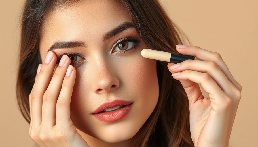 Best concealer tutorials for dark circles: Woman applying makeup.