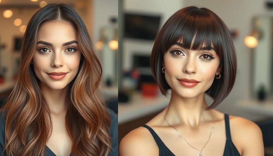 Collarbone length hair ideas before-after transformation.
