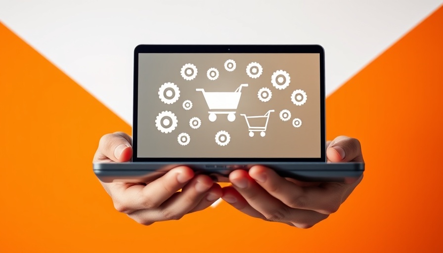 Impact of ChatGPT on e-commerce checkout illustrated with hands and laptop