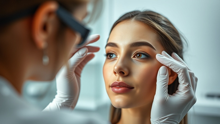 Young woman consulting with the best cosmetic surgeon in a soft-lit clinic.