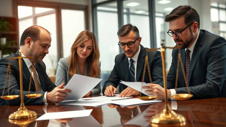 Professionals reviewing documents in a business meeting, Newcastle property market context.