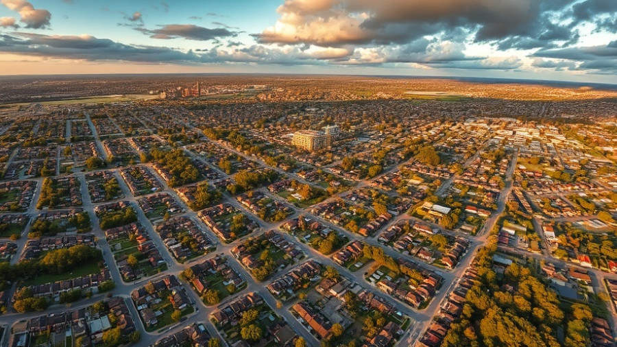 Aerial view of Adelaide property market trends showing suburbs.