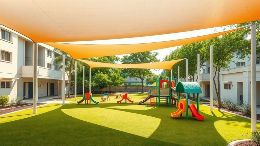 Vaucluse Childcare Investment Yield: Bright playground with shade sails and play equipment.