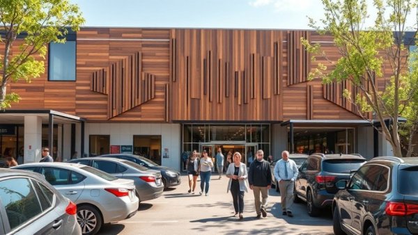 Glen Gala Village Shopping Centre bustling on a sunny day.