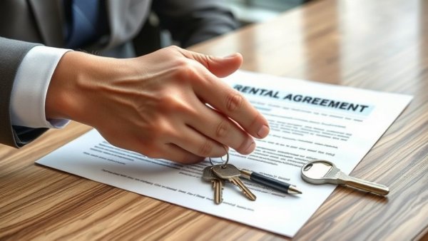 Hands shaking over rental agreement with keys, Victorian rental obligations.