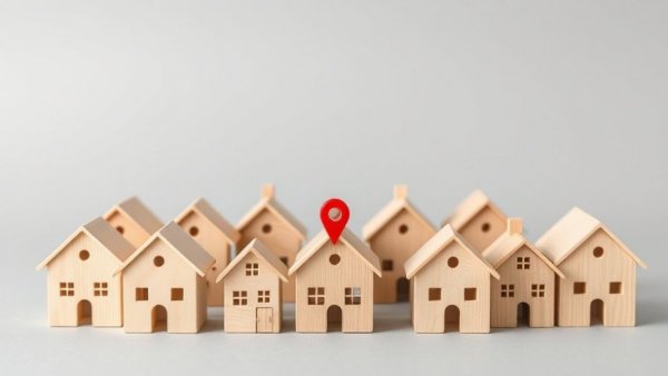 Wooden house models with a red pin symbolizing Hotspotting vs Buy-and-Hold.
