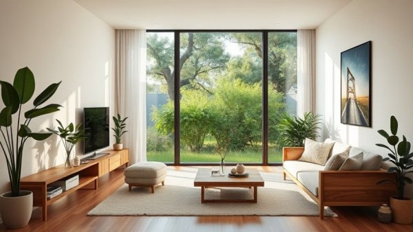 Elegant Como Terraces property with minimalist design and garden view.