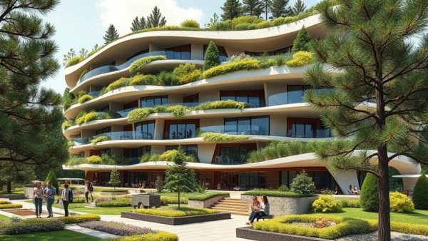 Luxury apartments Cottesloe with modern design and lush greenery.