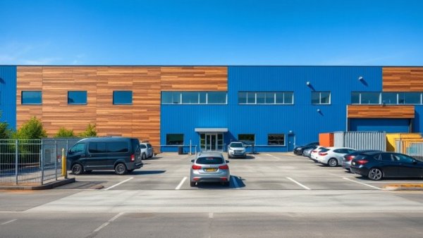 Modern logistics facility highlighting European logistics investments.