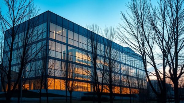Centuria Office REIT Chatswood property divestment, modern office building at dusk.