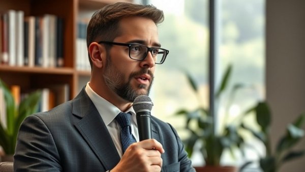 Discussion on RBA rate hold impact on property market with businessman.