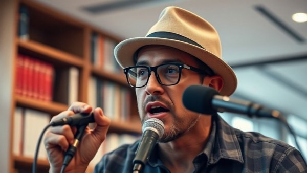 Casual man speaking about when to retire in a modern office setting.