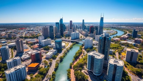 2026 Australian property market, aerial view of Perth cityscape