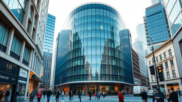 Modern architecture in Newcastle commercial property market.