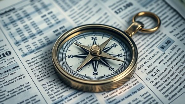 Compass on financial paper symbolizing Palace Capital governance concerns.