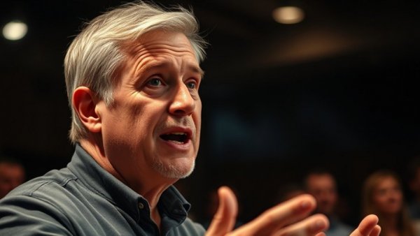 Excited speaker discussing Albanese rental income.