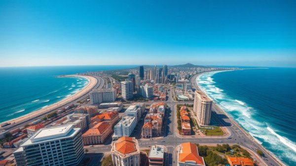 Coastal cityscape showcasing regional property investment in 2026.