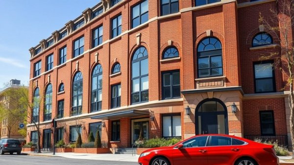 Frankston apartment for sale with unique brick design and arched windows.