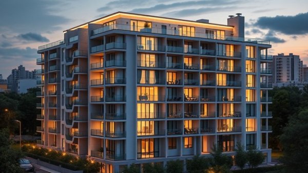 Aviva Investors' modern apartment building in Valencia, investment view.