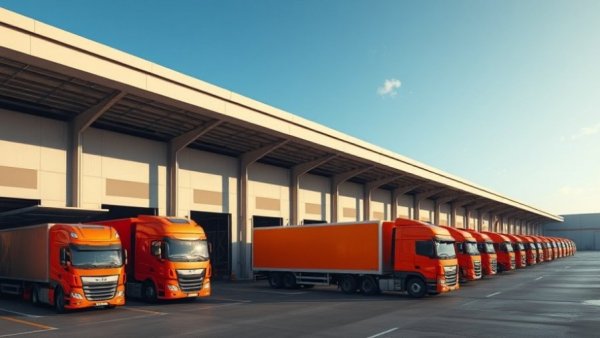 Modern logistics warehouse with loading bays, French logistics property investment.